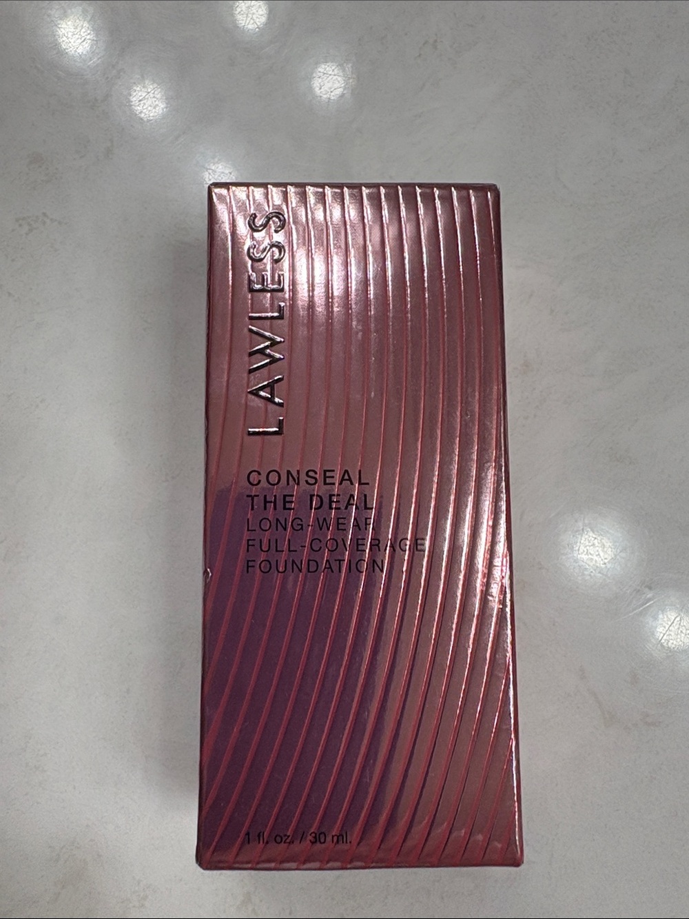 Lawless full coverage Almond foundation